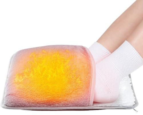 Zyntora Electric Foot Warmer - Rechargeable Pad - Foot Warmer Heating Mat | for Bedroom Rest Indoor Desk Daily Relaxation Winter Home Wellness