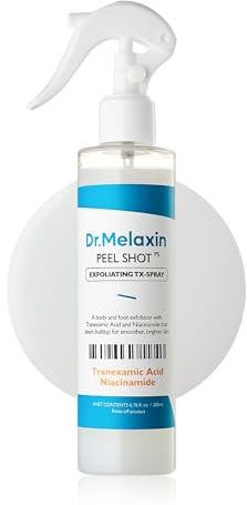Dr.Melaxin Peel Shot Exfoliating TX-Spray 200ml – Tranexamic Acid Face & Body Exfoliating Spray with Niacinamide for Dark Spots, Uneven Skin Tone & Rough Texture, Underarms, Elbows & Heels