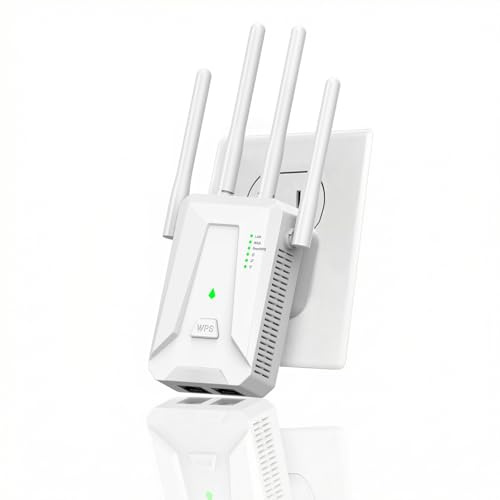 WLAN Verstärker, 300Mbit/s WLAN Repeater, 4 Antennen WiFi Range Extender