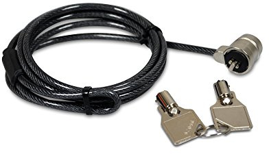 Port Designs Keyed Security Cable Laptops/Desktops/Monitors Projectors