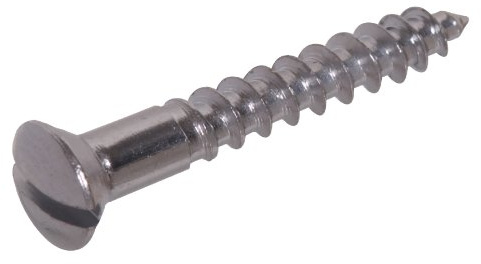 Die Hillman Gruppe die Hillman Gruppe 1183 Messing verchromt Oval Kopf Schlitz Holz Schraube 6 x 3/4 in. 45-pack