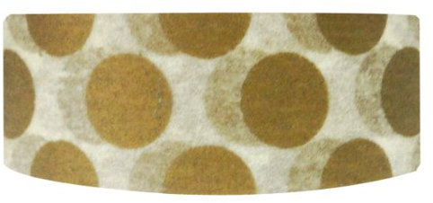 Wrapables Dotted Japanese Washi Masking Tape, Gold Dots