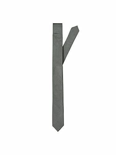 SELECTED HOMME Herren SLHPLAIN TIE 5CM NOOS B Krawatte, Grau (Duffel Bag Duffel Bag), One Size