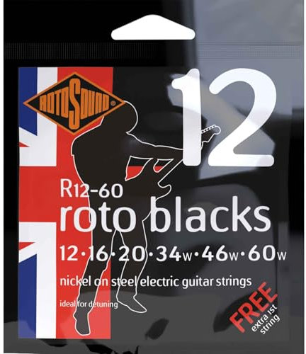 Rotosound R12-60 Roto Black Muta per Chitarra Elettrica