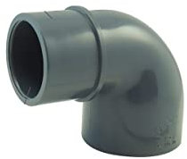 Coude 90° M/F ou coude réduit 90° F/F à coller - Ø A: 50mm | Ø B: 50mm | Ø C : 40mm