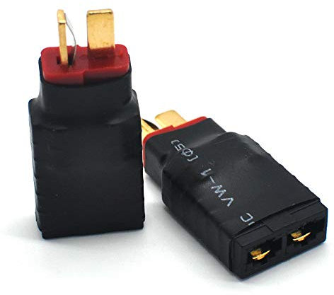 Padarsey Kompatibel mit Deans T-Stecker auf TRX-Buchse, Adapter, keine Drähte, RC-Batterieanschlüsse, Konverter-Adapter-Set (2 Stück)