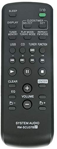 ALLIMITY RM-SCU37B Mando a Distancia reemplazado por Sony Audio System CMT-BX30R CMT-FX205 MHC-EX700 MHC-EX900 CMT-NEZ50 CMT-EH25 HCD-EX600 MHC-EX600 CMT-BX5 CMT-BX5BT CMT-EH26 HCD-CBX5