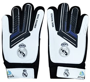 ARSUK Fußball-Torwarthandschuhe für Jungen Kinder Kinder, Fußball-Torwart-Training Handschuhe mit Super Grip Latex Palmen, L:20cm B:10cm Größe: 6