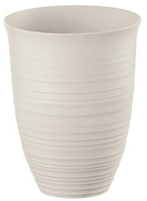 Guzzini - Tierra, Bicchiere Alto in Plastica Riciclata - Bianco Latte, Ø 9.8 x h 12.4 cm | 520 cc - 179500156