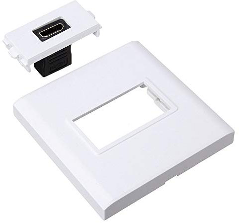 DIY & Tools/Hardware HD Female Media Wall Plate Mount Faceplate Socket Panel Cover Coupler Outlet Extender with Screws For 1080p HDTV