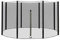GXFXLP Ø 244 305 366 430 cm Sicherheitsnetz Ersatznetz für Trampolin, Trampolin Ersatzteile Netz, Gartentrampolin Ersatznetz für 6/8 Stangen,Ø 305 6 barres