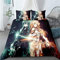 QWAS Sword Art Online Bettwäsche-Set, Sword Art Online Bettbezug-Set, Weich Und Bequem, Geeignet Für Otaku Und Anime-Fans (A01,140x210cm+80x80cmx2)