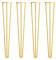 Pieds des Jambes en Epingle à Cheveux, DIY Pieds Protections de Clip Supérieures Convient aux pour Table Pied de Chaise, Doré, Paquet de quatre (Size:50cm/19.7in)