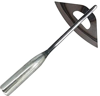 TBEONE Azada hueca de acero inoxidable, herramienta de jardín, rastrillo para plantar verduras, hogar, jardín, granja, deshierbe, azada hueca, agricultura, granja de pesca