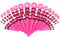 vogem 50 Stück Acryl Ohr Dehnung Kit Set Rosa Ohrstöpsel Taper Expander 16g-00g Silikon Ohr Tunnels Damen Herren