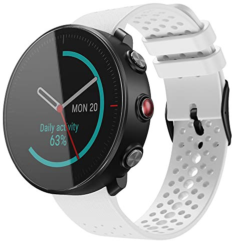 Feysentoe Armband Kompatibel für Polar Vantage M Estrazarmband Uhrenarmband(Weiß)