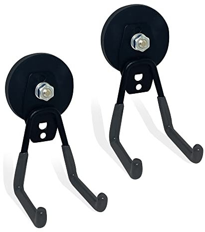 TSUYA Ganci magnetici resistenti, 10 kg, ganci magnetici per garage, ganci per appendere attrezzi da giardino, tubo di prolunga per utensili elettrici, organizzazione di officine, esterni e interni