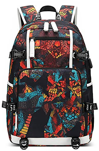 DORRISO Laptop Backpack for Men Travel Large Laptop Backpack with USB Charging Port School Backpack College Rucksack Fits 14 inch Laptop Bag Hiking Business Casual Vacation Daypack Red