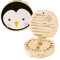 hej kiddo Zahndose Milchzähne | Zahnbox für Milchzähne | Milchzahndose Jungen & Mädchen für erstes Zähnchen | Zahnfee Geschenke Jungen | Milk Tooth Box (Pinguin)