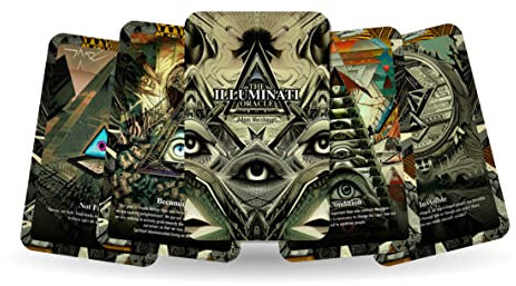 Ibiza Tarot The Illuminati Orakel - Adam Weishaupt Karten | Wahrsager-Orakelkarten Deck für Anfänger | Authentisches Erlebnis - Set mit 23 Karten