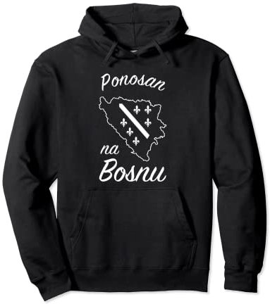 Bosnien Flagge & Bosnien Lilie - Stolzer Bosnier Bosnien Pullover Hoodie