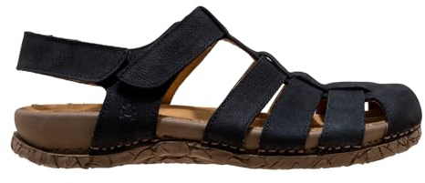 El Naturalista Unisex - Erwachsene Klassische Sandalen TABERNAS, Damen,Herren Sandalen,Freizeitschuhe,offene Schuhe,Black,37 EU / 4 UK