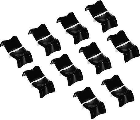 PATIKIL 27x13x10mm Mischpult Schieberegler Fader Drehknopf Kappe Sensorischer Schieber Einschub Welle ABS Schwarz für Drehschalter Pack von 10