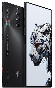 REDMAGIC 8S Pro 120Hz Cellulare Gaming, Smartphone Android 5G, 12GB RAM+256GB ROM, Snapdragon 8 Gen 2, 6.8 AMOLED Schermo, 6000mAh Telefono Gaming, 50MP Fotocamera, 65W Caricatore, Dual-Sim Nero