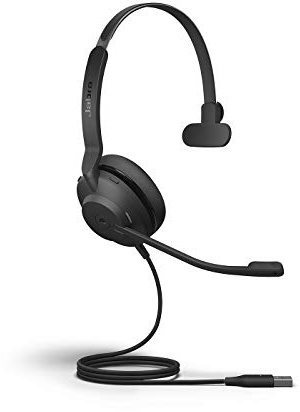 Jabra Evolve2 30 SE Kabelgebundenes Mono-Headset mit Geräuschunterdrückung – mit 2-Mikrofon-Anruftechnologie und USB-A-Kabel – MS Teams Zertifiziert, funktioniert mit Allen Anderen Plattformen –