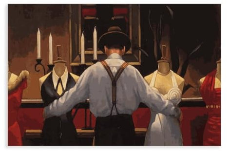 Jack Vettriano Poster 20 Leinwand Poster Schlafzimmer Dekor Sport Landschaft Büro Zimmer Dekor Geschenk ungerahmt 40 x 60 cm