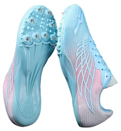 Leichtathletik Spikes Schuhe Test Kinder Herren Damen,Track Spike Running Sprintschuhe 8 Nägel Unisex-Leichtathletikschuhe,rutschfeste Atmungsaktive Jugendsportschuhe mit Spikes und Sprint,35-45 EU
