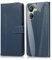 SMYTU Custodia per Xiaomi Redmi 13C / Poco C65 4G (6,74) con Vetro Temperato,Cover a Libro Flip in Pelle Magnetica Portafoglio Porta Carte Case Protettiva - Blu