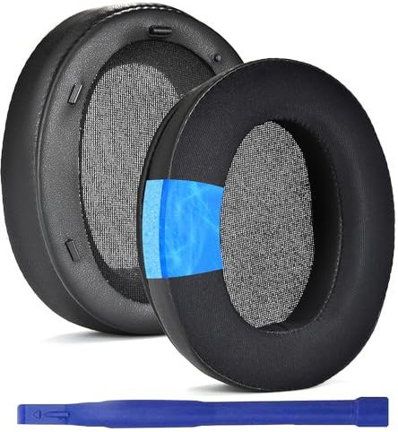 Adhiper Las almohadillas WH-XB910N son compatibles con auriculares inalámbricos Sony WH-XB910N, material de gel de seda helada, almohadillas para los oídos (negro/gel)