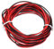 QUARKZMAN Cable Paralelo de 2 Conductores de PVC de Calibre 26, de 14.8 Pies de Largo y 0.06 de Diámetro, Rojo y Negro, Cable Flexible de 26 Awg para Extensión de Cable Led RGB