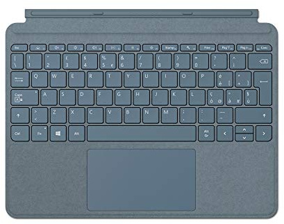 Microsoft Surface Go Type Cover (per Surface Go 1-4) (QWERTY Italiano) Ghiaccio Blu (Ricondizionato)
