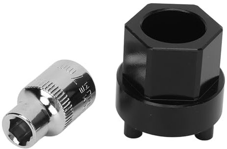 Akozon Herramienta del Eje del Embrague del compresor, Extractor de Cubo de Embrague de compresor de CA con Conector de 7 mm y accionamiento de 3/8 pulg. para compresores sin Embrague Den