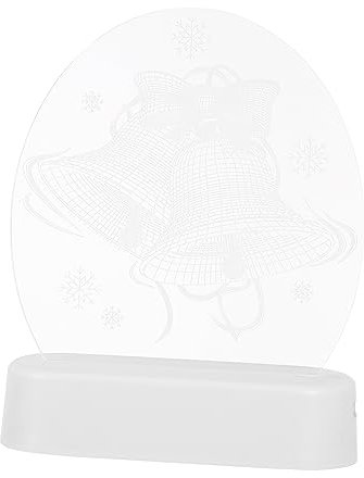 Mikikit Weihnachtsnachtlicht Weihnachtliche Tischleuchte Schreibtischaufsatz Santa Figur Licht Weihnachts-schreibtischlampe 3d-illusionslampe Weihnachtsnachtlampe Nachttischlampe P.s Led
