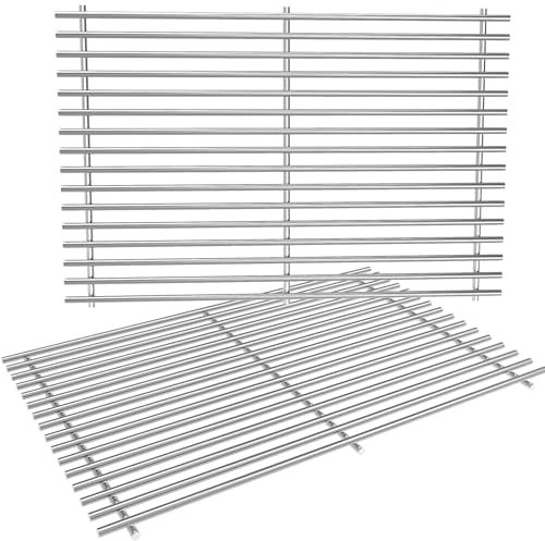 Nordic Bbq Store 44,5 cm Gasgrillrost für Weber Spirit 300 Series Grill, 7638 7639 Edelstahl Grillroste Ersatz für Weber Spirit 700, Silber/Gold/Platinum B & C, Genesis 1000-3500