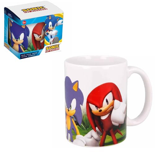 CARTOON Taza de cerámica Sonic modelo Mug 325 ml taza de desayuno para niños