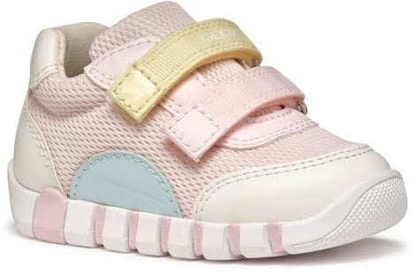 Geox Bébé Fille B IUPIDOO Girl A Basket, Lt Pink/Watersea, 20 EU