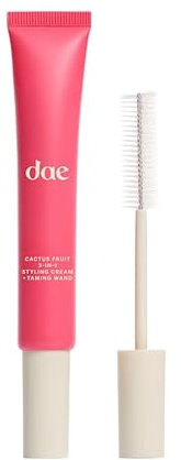 DAE Hair Cactus Fruit Crème coiffante et fer à friser 3 en 1 – Contrôle les cheveux lâches, lisse les frisottis et les pointes des peignes, blanc