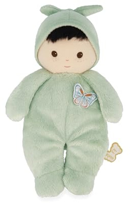 Kaloo - Very Soft and Fluffy Baby Doll - Soft and Tender Body - Cloth Doll - Green Color - 24cm - Washable - From birth - K222003