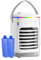 Portable Air Cooler, 4-IN-1 Mini Mobile Air Conditioner, Air Conditioner Cooler Fan with 2 Ice Crystal Box, RGB 7 LED Light, 4 Speeds, Timed function Air Cooler Fan, Cooling Fan for Home Office Room