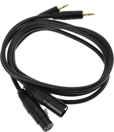 Totority 2pcs Right Angle to Pin Audio Cable Extension for Microphones and Synthesizers Play Design for Quick Connections Compact Spaces