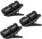 GALPADA 3pcs 360 Collar Fixing Clip Cable Clips Headphone Cable Shirt Clip Attach Headphone Clip Earphone Wire Clips Clothes Shirt Clip for Earphones Clamp Headset Wire Clip for Hold Black