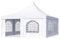 Tente pagode TOOLPORT 5x5m Montage Simple et Rapide, avec fenêtres, bâche PVC 700, Blanc