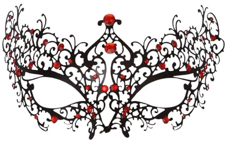 Venezianische Maske Damen Sexy Spitze Masken Pfauen Halbes Gesicht Maske Elegante Maskenball Augenmaske Masquerade für Kostümparty Halloween Karneval Abendkleid Tanz Ball Kostüm Party Cosplay