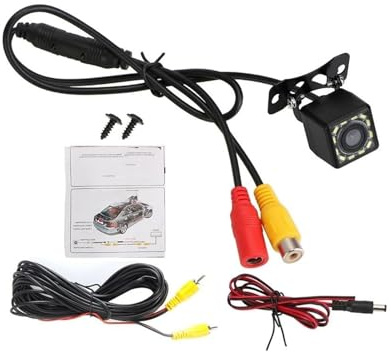 HD Rückfahrkamera 12V Auto PDC 3 In 1 Rückansicht Kamera Parkplatz Sensor Radar Set Kennzeichen Lichter Abstand Control Parktronic System(Only Camera)