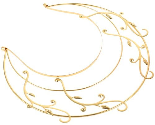 Operitacx Accessoire de Coiffure Élégant en Alliage Doré, Bandeau Vintage Chic pour Soirée et Carnaval, Coiffure Facile à Porter pour Femmes et Demoiselles D'honneur