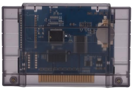 Annadue Cartouche de Jeu 16 Bits, Puce Entièrement Intégrée avec Jeux Rétro 900 en 1, Menu Facile à Utiliser avec Fonction de Sauvegarde, Compatible avec la Console pour les Versions